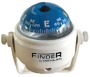 Finder compass 2“5/8 w/bracket white/blue - Artnr: 25.171.02 17